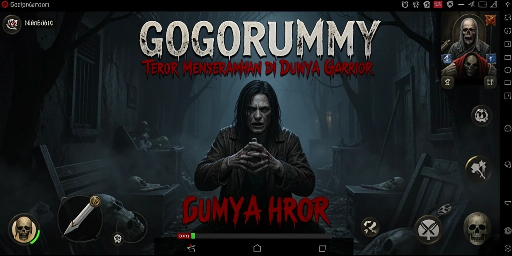Gameplay menyeramkan dalam GOGORUMMY yang akan membuat Anda ketakutan.