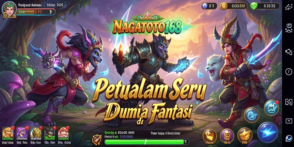 Tangkapan layar utama NAGATOTO168 menampilkan gameplay petualangan yang mendebarkan.