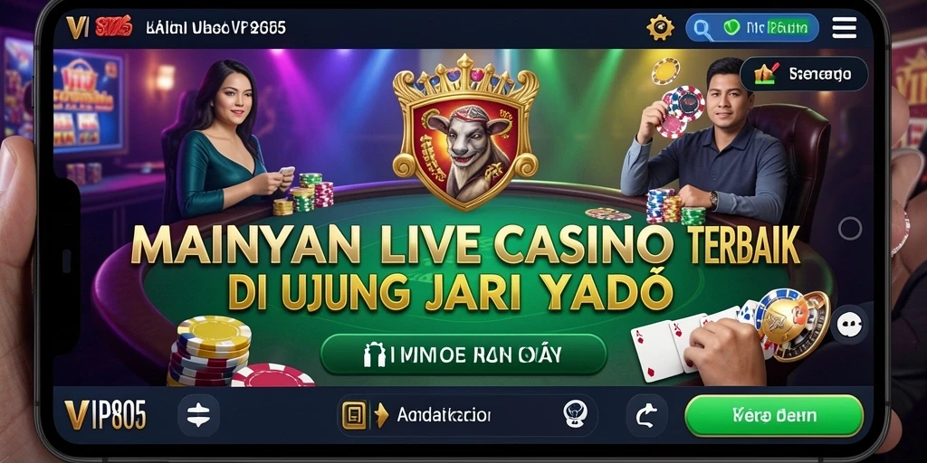 Gameplay Live Casino yang menarik dan interaktif dari VIP805.